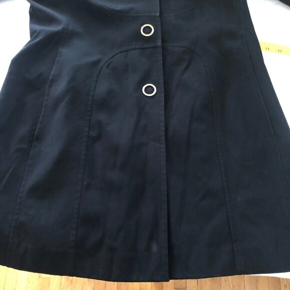 𝅺anne Klein Black Water Resistant Jacket Coat Large - Picture 5 of 16